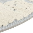 thumbnail image 6 of Unique Loom Aruba Outdoor Collection Area Rug - Malmok (5' 3" Round Gray/Ivory), 6 of 7