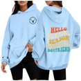 thumbnail image 2 of WEAIXIMIUNG Fall Sweatshirts Autumn Winter Printed Hoodie for Women, 2 of 7
