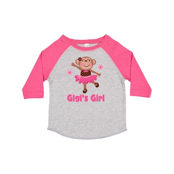 Inktastic Gigi's Girl Monkey Girls Toddler T-Shirt