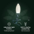 thumbnail image 6 of NOMA Quick Clip C9 LED Christmas String Lights, 100 Warm Bulbs (4 Pack), 6 of 13
