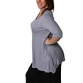 thumbnail image 3 of 24/7 Comfort Apparel Women's Plus Size Elbow Sleeve Tunic Top, 3 of 4