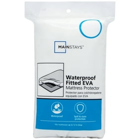 Mainstays Waterproof EVA Fitted Mattress Protector, Twin