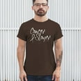thumbnail image 3 of Tee Hunt Cancer Slayer T-Shirt Breast Cancer Awareness Ribbon Hope Healing Men's Tee, Brown, Small, 3 of 5