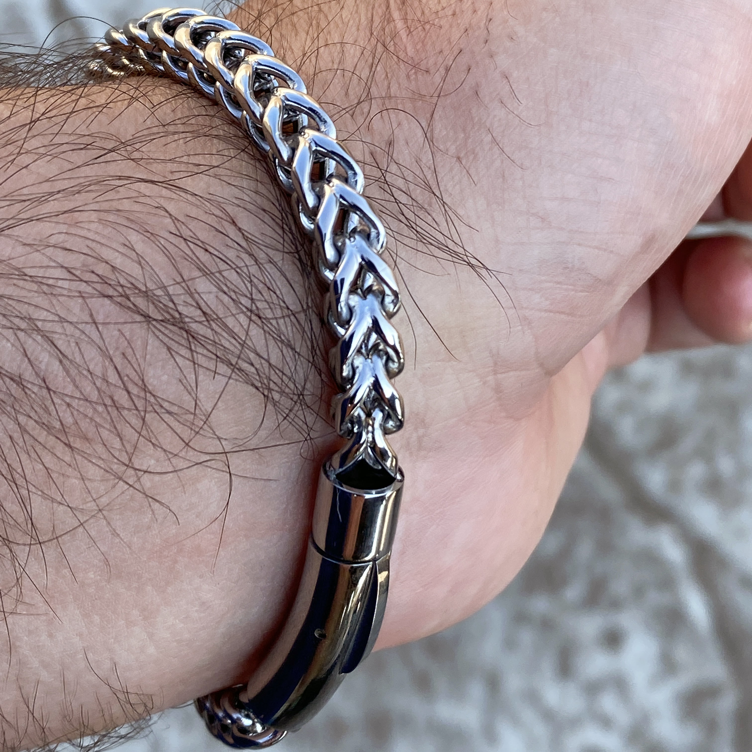 Hinghok Matte Bike Chain Bracelets For Men 25mm Width Chunky India | Ubuy