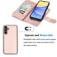 thumbnail image 5 of For Samsung A15 6.5" 2024 Case, Samsung Galaxy A15 6.5" 5G Wallet Case, Tiflook PU Leather Card Holder Flip Cover [Detachable Magnetic] Pink, 5 of 6