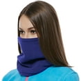 thumbnail image 2 of Winter Double Layer Fleece Neck Gaiter Neck Warmer Scarf Face Mask Beanie Hat, 2 of 6