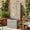 Gray, variant on 20.87"H Brown Metal Cutout Outdoor Water Fountain with LED Lights, Modern Freestanding Candle Style Water Feature for Patio Backyard Decor
