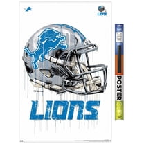 NFL Detroit Lions - Drip Helmet 20 Wall Poster, 22.375" x 34"