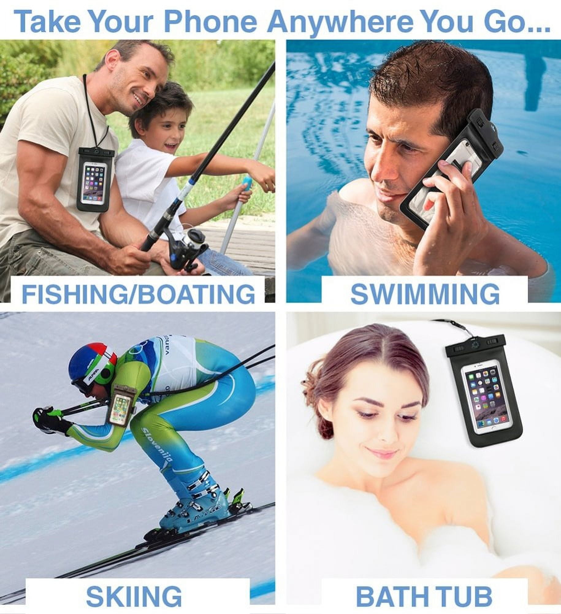 Underwater Waterproof Case for Cricket Icon 5/4 - Bag Floating Cover Touch Screen IPX8