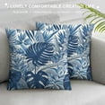 thumbnail image 3 of COMIO Outdoor Pillow Covers, Blue Pillow Covers, Tropical Palm Leaves Pillow Covers, Outdoor Pillows for Patio Furniture, Waterproof Outdoor Throw Pillows, Throw Pillow Covers Decorative Pillows, 3 of 5