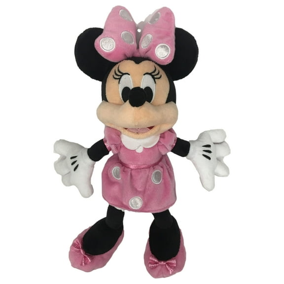 Disney Minnie Mouse 14 inch Plush Stuffed Animal Pal, Pink Polka Dot