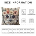 thumbnail image 5 of Shiartex Cute Bird Owl Wreath Decorative Throw Pillow Covers Rustic Farmhouse Adorable Animal with Roses Flower Garland Pattern Pillow Cushion Case Cover Home Sofa Decor Pillowcase, 5 of 5