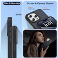 thumbnail image 6 of for iPhone 15 Pro Max Case with Magnetic Ring Stand[Compatible with Mag-Safe][Military-Grade Drop Protection][Anti Slip]Translucent Matte Slim Cases for iPhone 15 Pro Max 6.7"Women Men,Black, 6 of 13