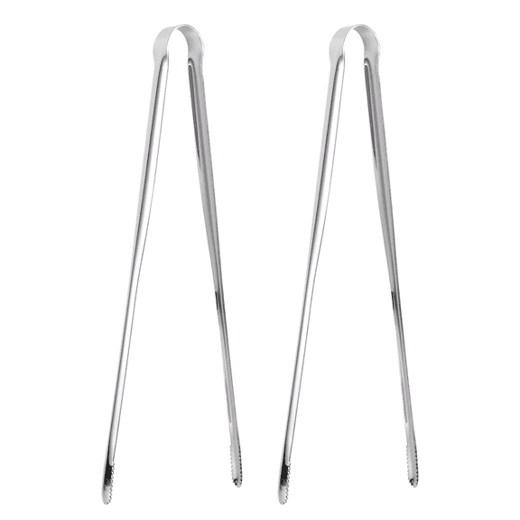 2 Pcs Stainless Steel Food Tongs Cooking Barbecue Tweezers Silicone Kitchen Clamp Portable Clip Japanese-style Utensils