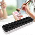thumbnail image 3 of Portable Makeup Brush Storage Box Nail Art Pens Tools Holder Makeup Container Black, 3 of 4