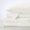 thumbnail image 2 of Micro Fleece Extra Soft Cozy Velvet Plush Sheet Set. Deluxe Bed Sheets with Deep Pockets. Velvet Luxe Collection (King, White), 2 of 5