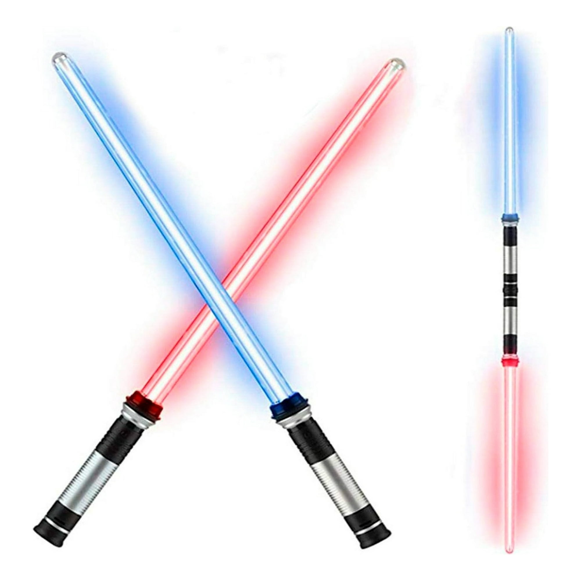 2×juguetes Star Wars Espada Láser Retráctil Jedi Con Luz Rgb GENERICO