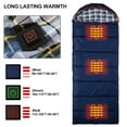 thumbnail image 4 of RedSwing Heated Sleeping Bag for Winter Camping Backpacking, Cold Weather Zero Degree Adults Sleeping Bag with 4lbs Filling, 4 of 6