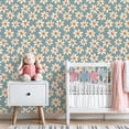 thumbnail image 3 of Peel and Stick Wallpaper 23.6in x 9.8ft Retro Daisy Floral Soft Orange White Flowers Contact Paper Vinyl Waterproof Self Adhesive Wall Paper for Bedroom Shelf Cabinet Renter Friendly, 3 of 8