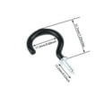 thumbnail image 3 of LC LICTOP 10Pcs Ceiling Hooks Carbon Steel Plastic Cup Hooks for Kitchen Bedroom Black 1-1/4, 3 of 6