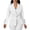 A White, variant on Business Casual Open Front Suit Jacket Blazers for Women Women's Casual Sleeve Button-Up Long-Sleeved Patchwork Blazer Khaki L