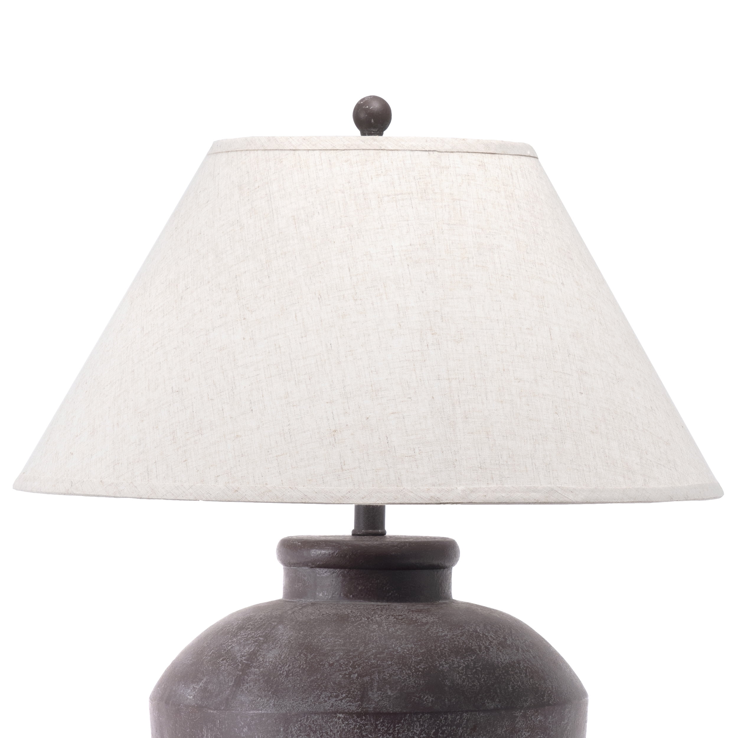nuLOOM Lindos 30" Resin Table Lamp, 30" H x 22" W x 22" D, Brown