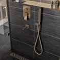thumbnail image 4 of Eviva Beverly Shower and Tub Faucet Set in Brushed Nickel Finish, 4 of 5