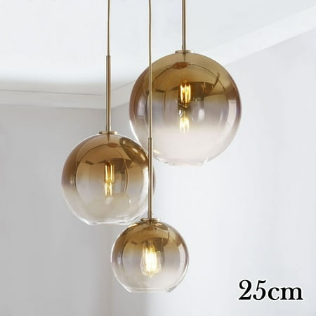 

Nordic Glass Ball Pendant Light Gradient Color Hanging Lamp Living Room