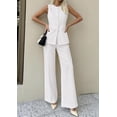 thumbnail image 7 of PRETTYGARDEN Women's 2 Piece Sets Summer Work Clothes Sleeveless Blazer Vest Pants Suits Spring Business Casual Outfits, 7 of 7