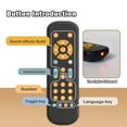 thumbnail image 4 of VSFAOV Baby TV Remote Control Toy with Light and Sound, Toddler Realistic Controller with 3 Languages, Early Educational Learning Musical Toys, Preschool Boys Girls, 4 of 6