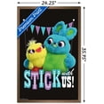 thumbnail image 3 of Disney Pixar Toy Story 4 - Stick With Us Wall Poster, 22.375" x 34", Framed, 3 of 3