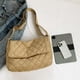thumbnail image 4 of Bolso Hobo acolchado para mujer Bolso de mano acolchado Bolso bandolera con solapa Bolso comprador (Caqui), 4 of 9