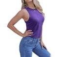 thumbnail image 3 of Sherrylily Womens Crew Neck Tank Tops Casual Loose Fit Sleeveless Shirt S-2XL, 3 of 5