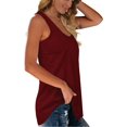 thumbnail image 3 of Womens Racerback Tank Tops Loose Fit Causal Summer U Neck, 3 of 5