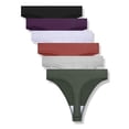 thumbnail image 1 of Tanga GRANKEE para mujer, sin costuras, sin costuras, paquete de 6, 1 of 6