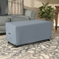 thumbnail image 7 of COVERS&ALL Rectangle Ottoman Cover 18 Oz Waterproof - 100% Weather Resistant Outdoor Ottoman Cover with Air Pockets & Drawstring for Sung Fit (17" H x 40" W x 28" D, Grey), 7 of 7