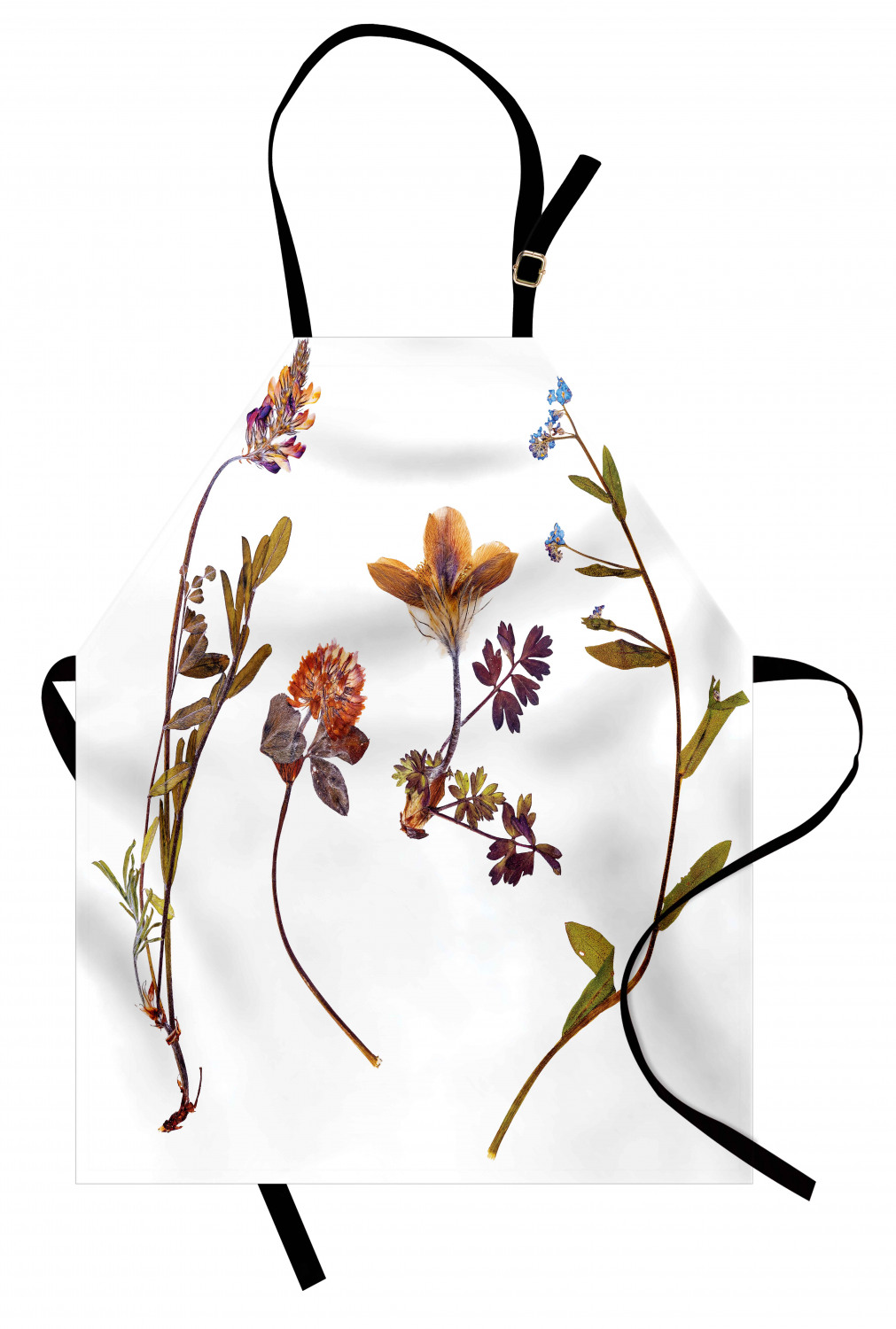 Flower Apron Book Dried Cute Flowers Lilacs Daisies Tulips Leaves