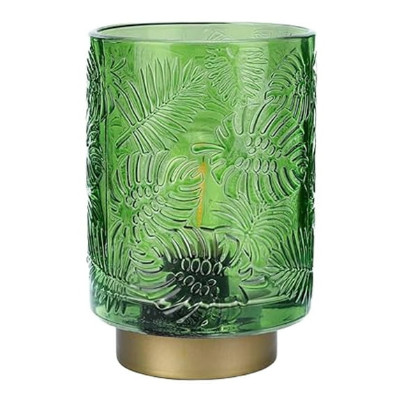 BinKFF Battery Operated Lamp, Cordless Table Lamps for Home Decor, Battery Powered Nightlight with LED Bulb, Decorative Glass Beside Lamp for Bedroom Living Room-Gold