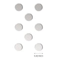 thumbnail image 2 of Silver Magnetic Power Buttons by Würkin Stiffs | Pack of 8 | Replacement Magnets for Power Stays | Magnets for Collar Stays in Storage Case | As Seen on Shark Tank, 2 of 2