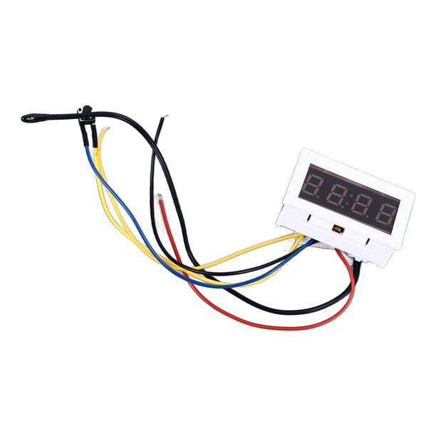 3 In 1 Electronic Clock, Temperature Gauge Voltage Meter 12/24 Hour ...