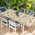 thumbnail image 2 of Spring Daisy Table Cloths for 8 Foot Rectangle Tables, Country Watercolor Flower Leaf Plant Patio Waterproof Elastic Fitted Tablecloths, Washable Rectangular Table Cover for Camping, 2 of 8