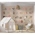 thumbnail image 5 of Kids Wallpaper Wall Mural - Beige Alphabet, 5 of 5