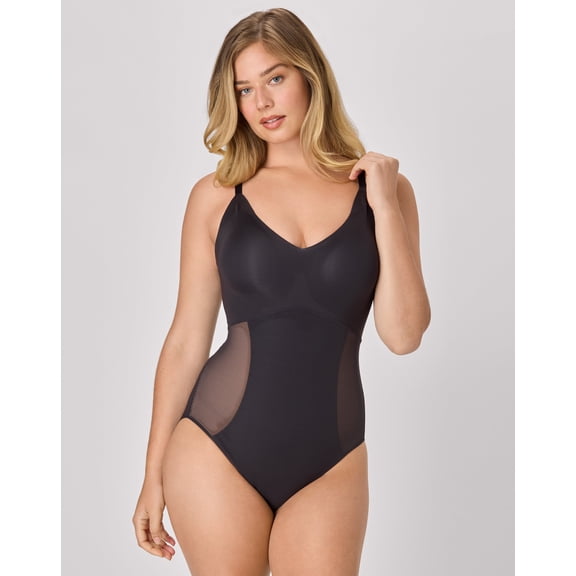 Maidenform Sculpting Shapewear Bodysuit, Extra Firm Black S Women's