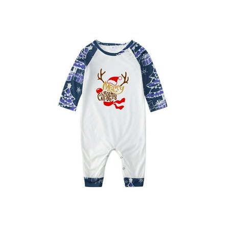 

Matching Family Pajamas Sets Christmas pjs Funny Novelty Christmas Printed Long Sleeve Tee and Bottom Loungewear