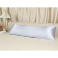 thumbnail image 5 of REGALWOVEN 1 Pcs Satin Pillow Cases for Hair and Skin Breathable, Cooling Pillow Covers Light Gray King, 5 of 7