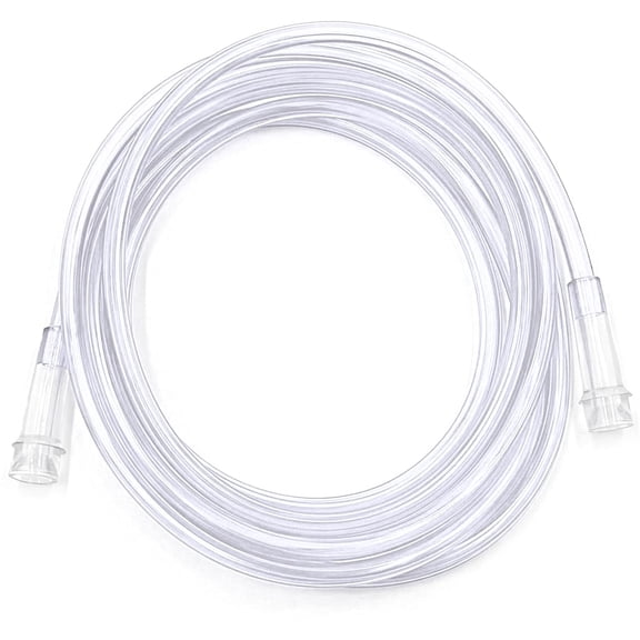 ResOne 14Ft Clear Oxygen Supply Tubing, Crush Resistant, Standard Connectors