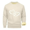 thumbnail image 2 of guisaled Casual Sweatshirt for Men Crewneck Warm Sherpa Lined Pullover Heavyweight Long Sleeve Shirts Winter Fleece Sweatshirts, 2 of 3