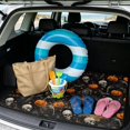 thumbnail image 2 of COEQINE Universal Boot Liner for SUV Sedan, Non-Slip Machine Washable Cargo Liner Pet Cargo Mat Accessories for Halloween Decor, Universal 29" x 39", Skull Skeleton Pumpkin, 2 of 7