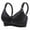 Black, variant on Tumotour Full Coverage Bras For Women No Underwire Comfort Push Up Breathable Bralette Bras Solid Color Comfortable Wireless Bras
