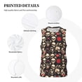 thumbnail image 3 of Sikiie rock record Skull Basketball Jersey Reversible Men's Mesh Athletic Sports Shirts Training Practice S-4XLMedium, 3 of 6